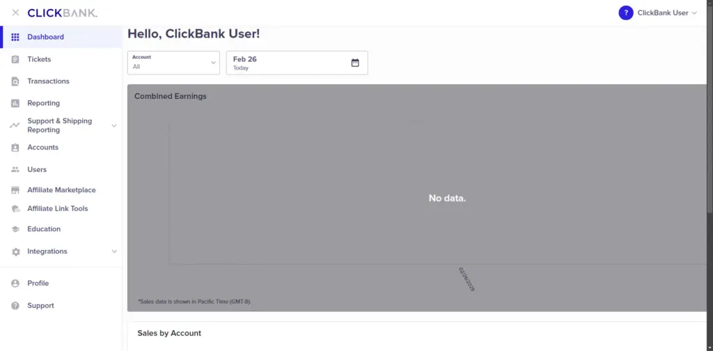 ClickBank Dashboard